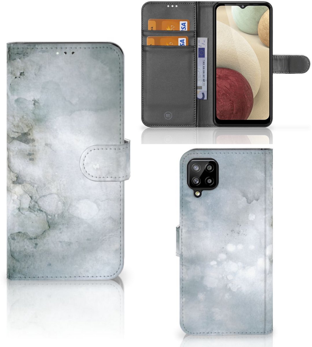 Hoesje Samsung Galaxy A12 Painting Grey
