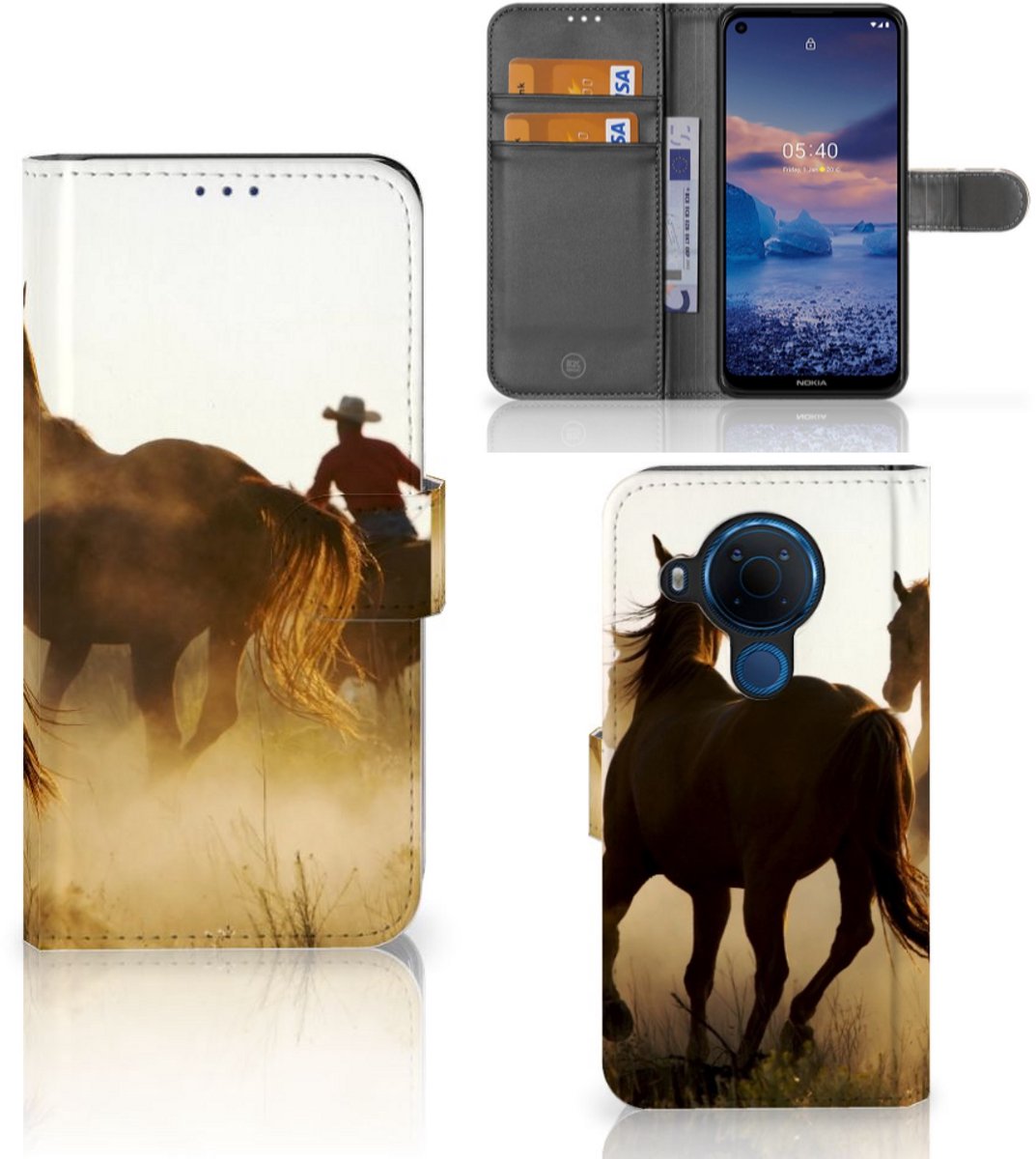 Nokia 5.4 Telefoonhoesje met Pasjes Design Cowboy