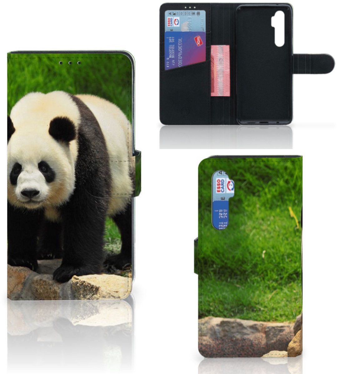 Xiaomi Mi Note 10 Lite Telefoonhoesje met Pasjes Panda