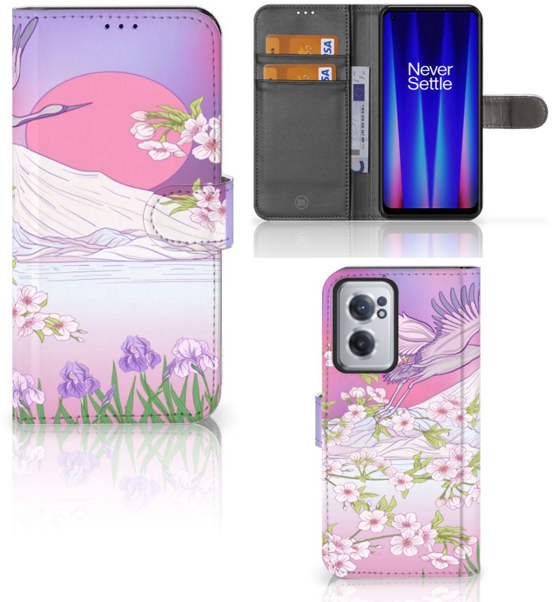 OnePlus Nord CE 2 Telefoonhoesje met Pasjes Bird Flying