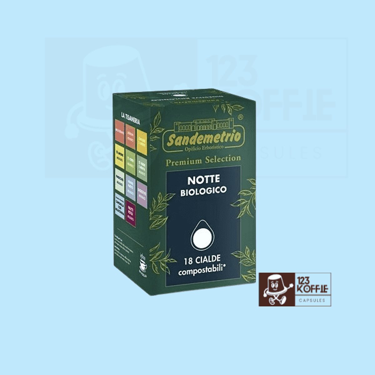 Sandemetrio Tisana Buonanotte Bio ESE 44 mm 18 x Kalmerend, Slaapbevorderend
