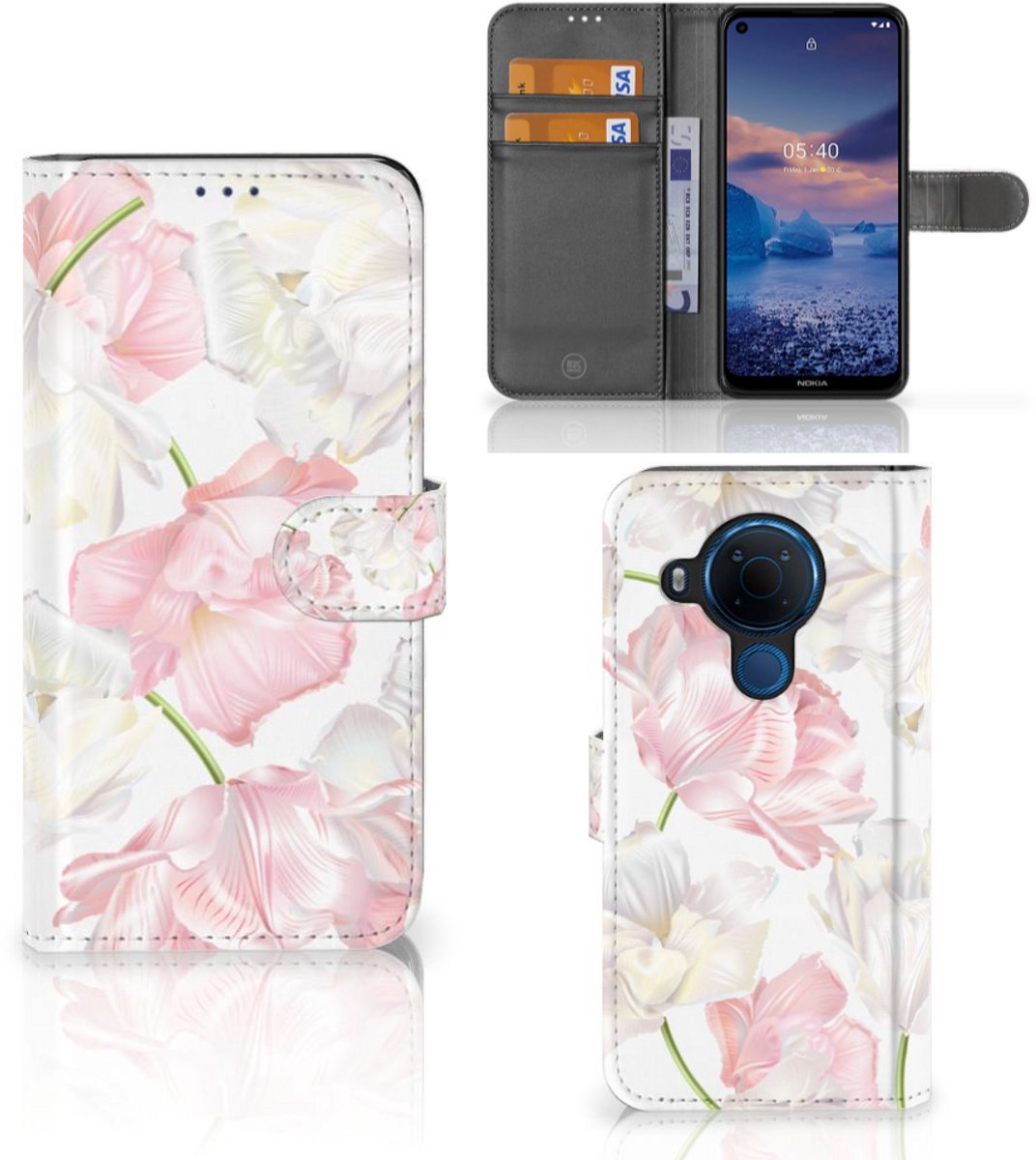 Nokia 5.4 Hoesje Lovely Flowers