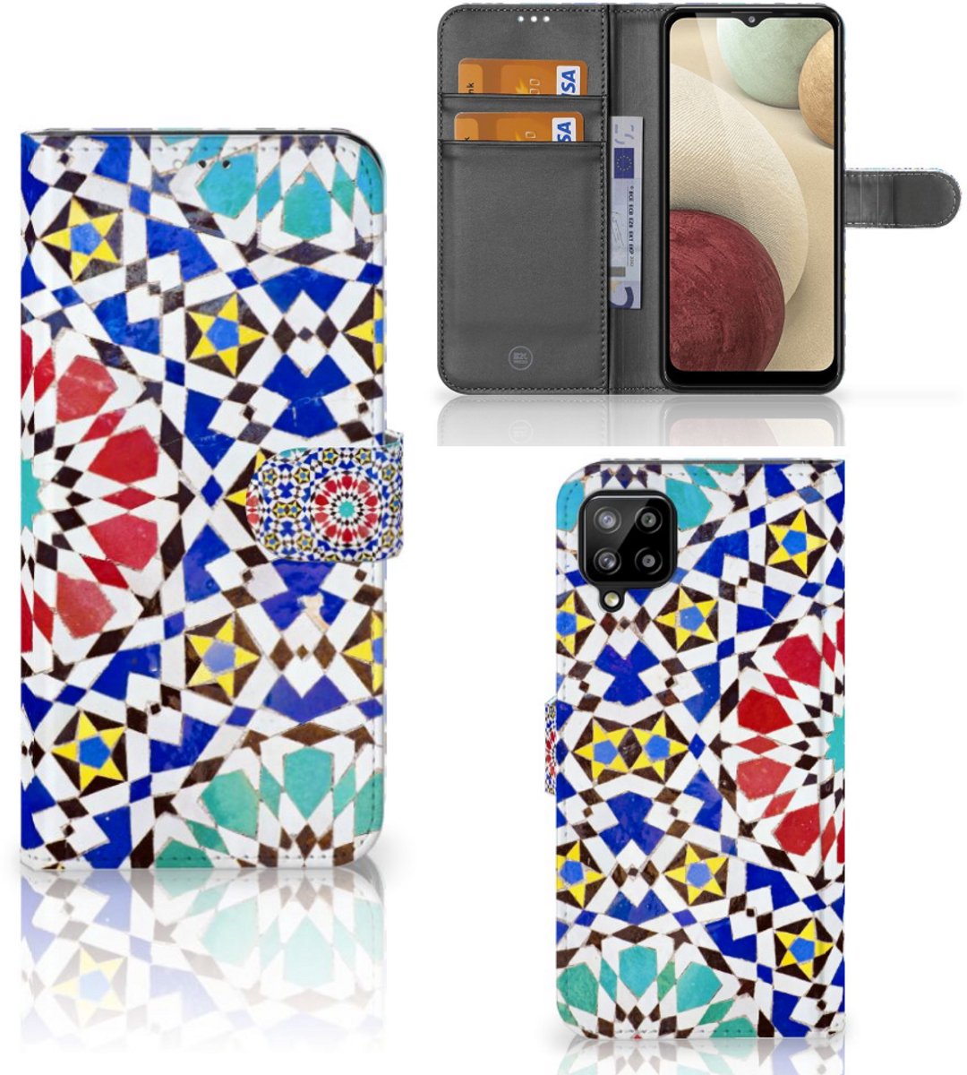 Samsung Galaxy A12 Bookcase Mozaïek