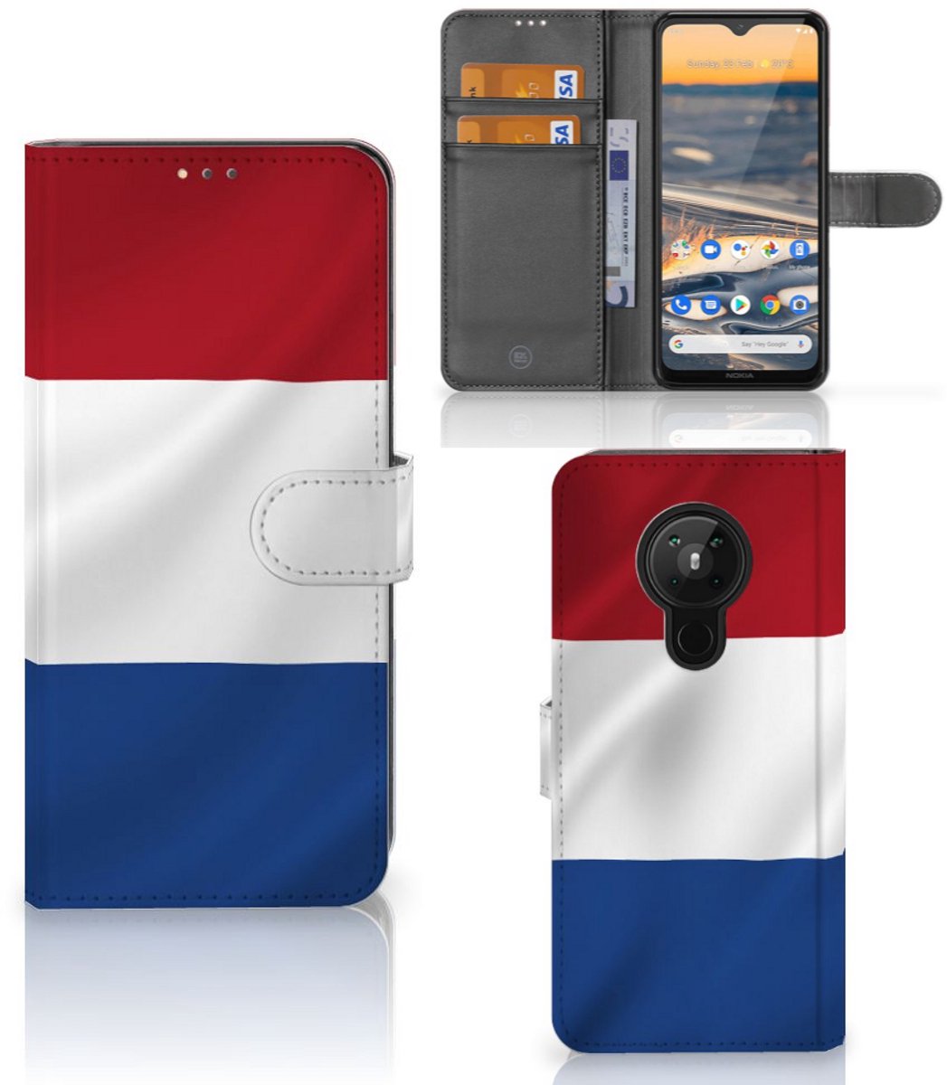 Nokia 5.3 Bookstyle Case Nederlandse Vlag