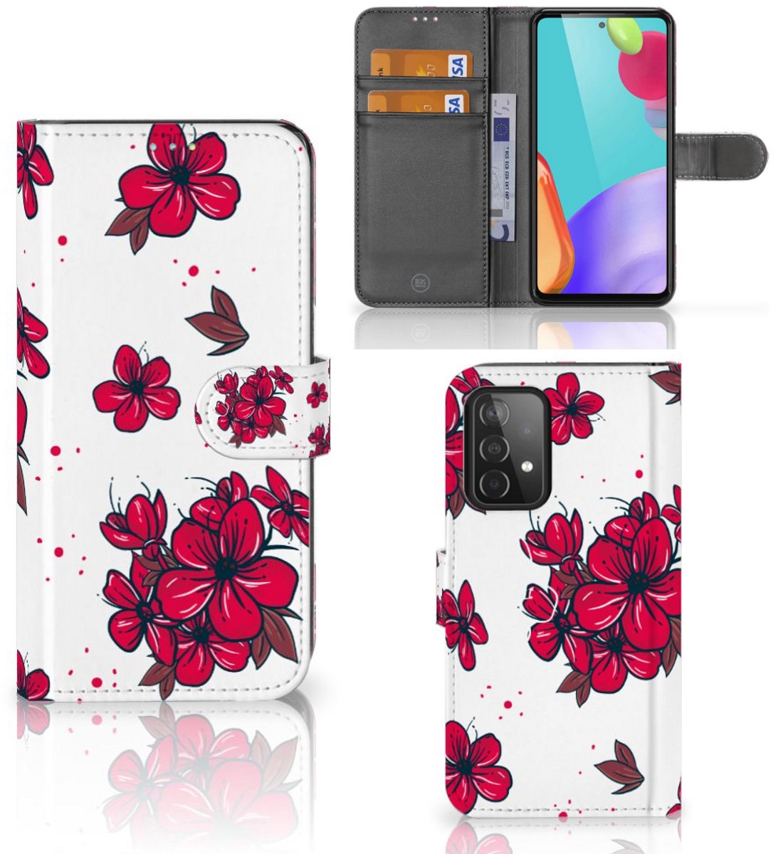 Samsung Galaxy A52 Hoesje Blossom Red
