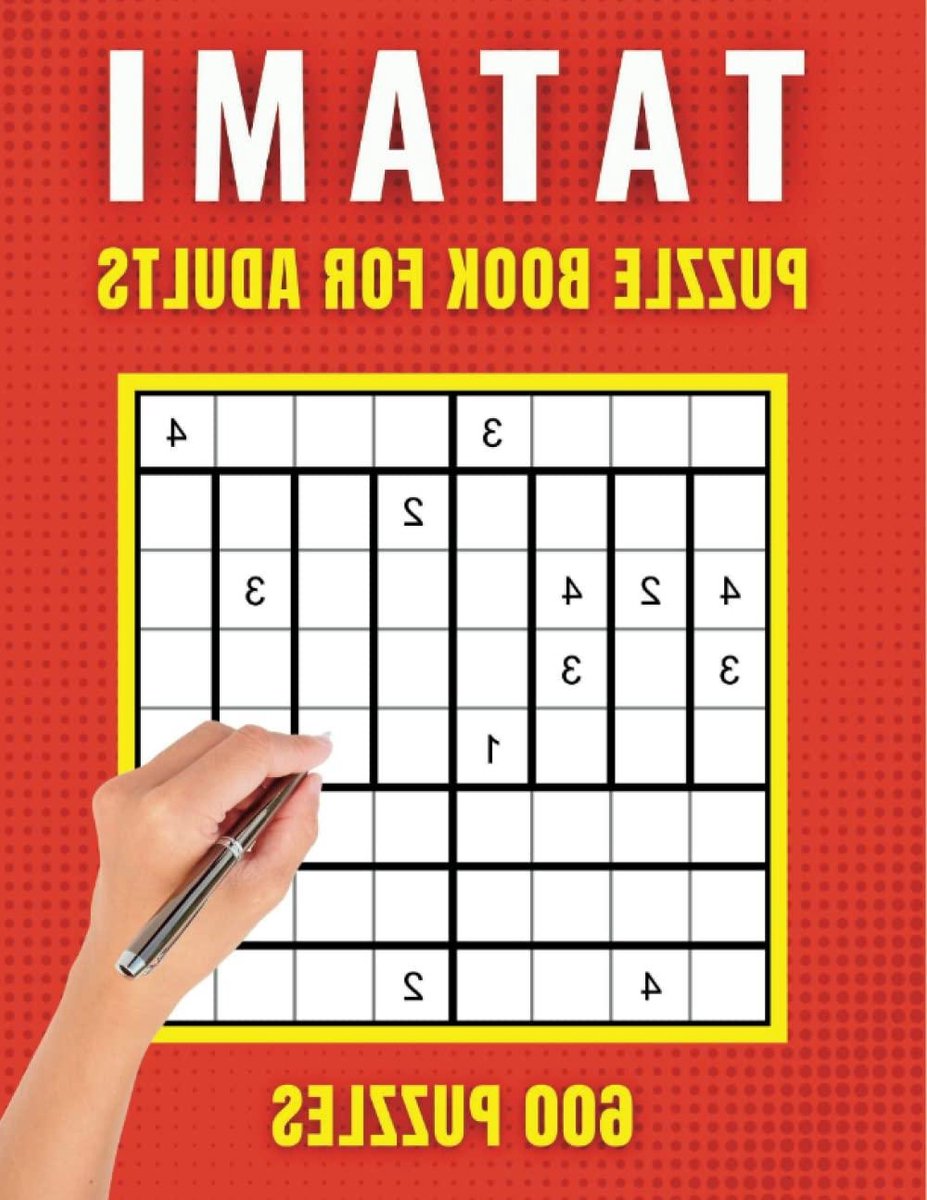 Tatami Puzzelboek - Logica Puzzels - Hersenen Trainen - 600 Medium Puzzels - 8.5x11 inch - Mat Zwart