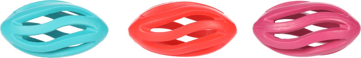 Flamingo Scrum - Speelgoed Honden - Hs Rubber Scrum Rugby S 11x5,5x5,5cm Assortiment - 1st - 210789 - 1st