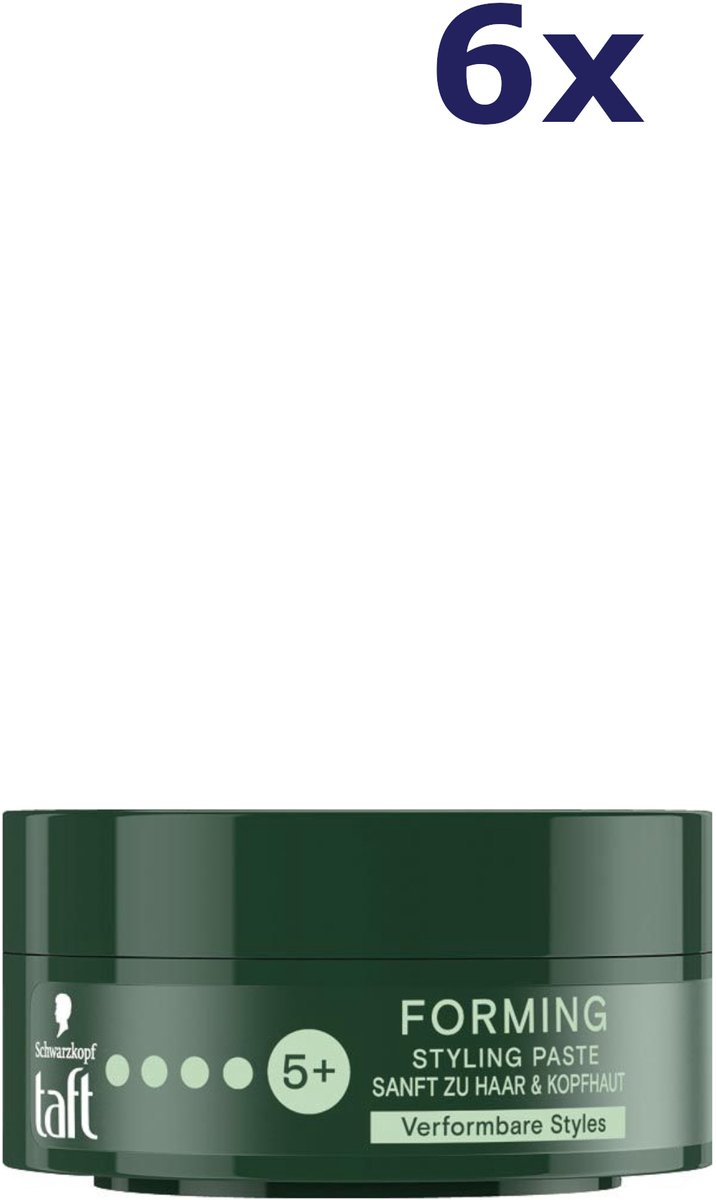 6x Taft Styling Paste 75ml