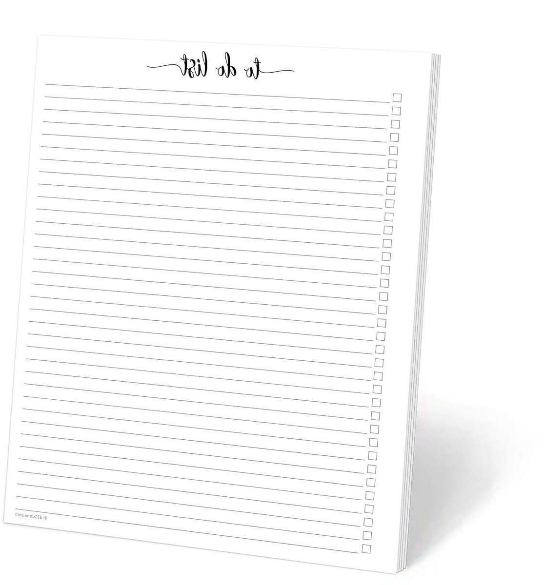 To Do List Notepad - Planning Memo Pad - Dagelijkse Planning - Scheurvrij Ontwerp - A4 formaat - Wit