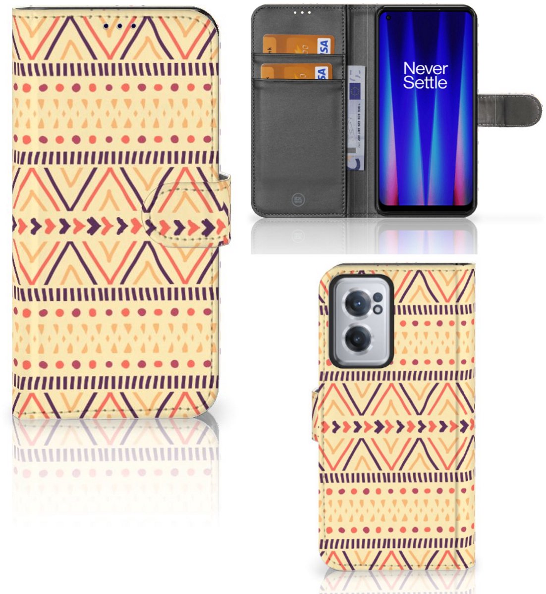 OnePlus Nord CE 2 Telefoon Hoesje Aztec Yellow