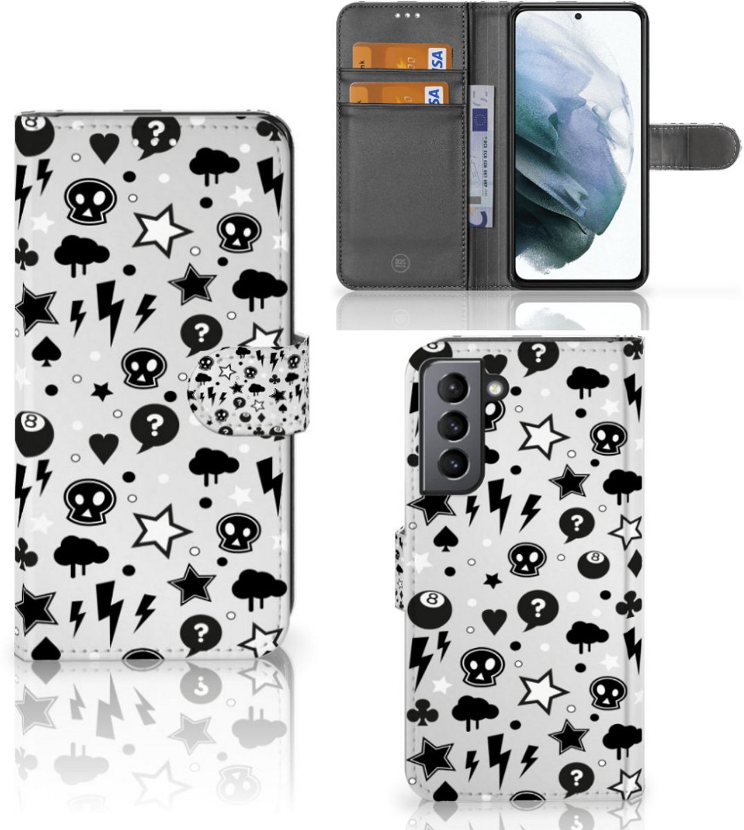Telefoonhoesje met Naam Samsung Galaxy S21 FE Silver Punk