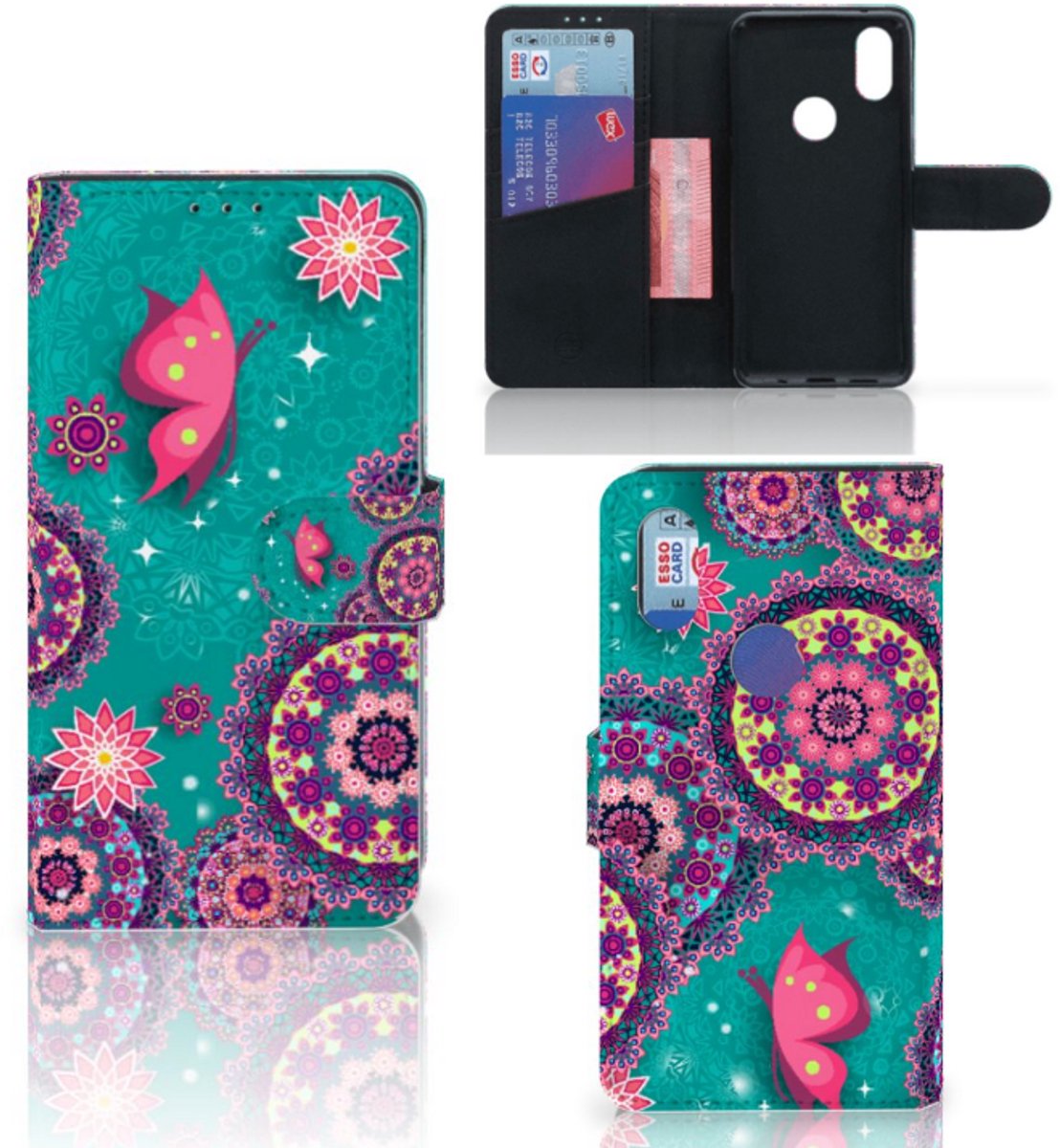 Xiaomi Mi Mix 2s Hoesje Cirkels en Vlinders