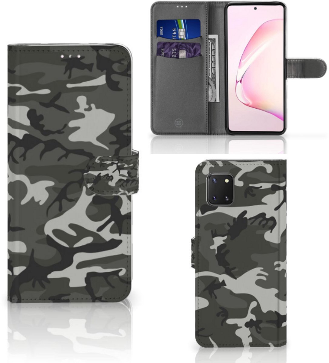 Samsung Note 10 Lite Telefoon Hoesje Army Light