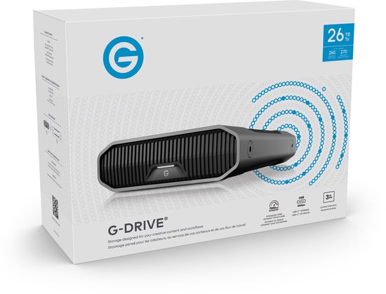 G-DRIVE® 26TB External Desktop Hard Drive, 7200RPM Ultrastar® Hard Drive Enterprise-Class, USB-C™ (10Gbps), tot 260MB/s, Mac-Ready — afbeelding 4