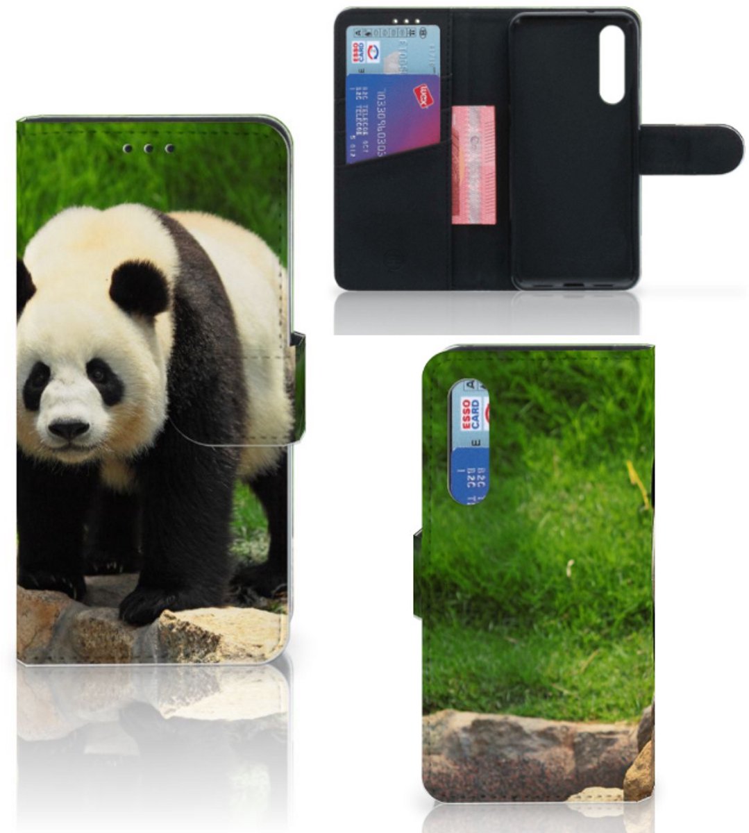 Xiaomi Mi 9 SE Telefoonhoesje met Pasjes Panda