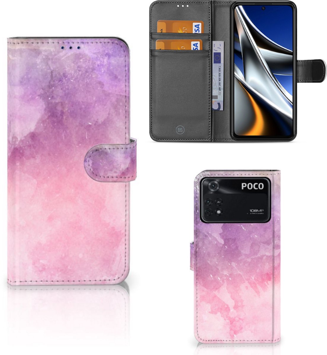 Hoesje Xiaomi Poco X4 Pro 5G Pink Purple Paint