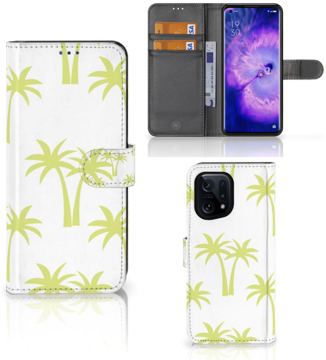OPPO Find X5 Hoesje Palmtrees