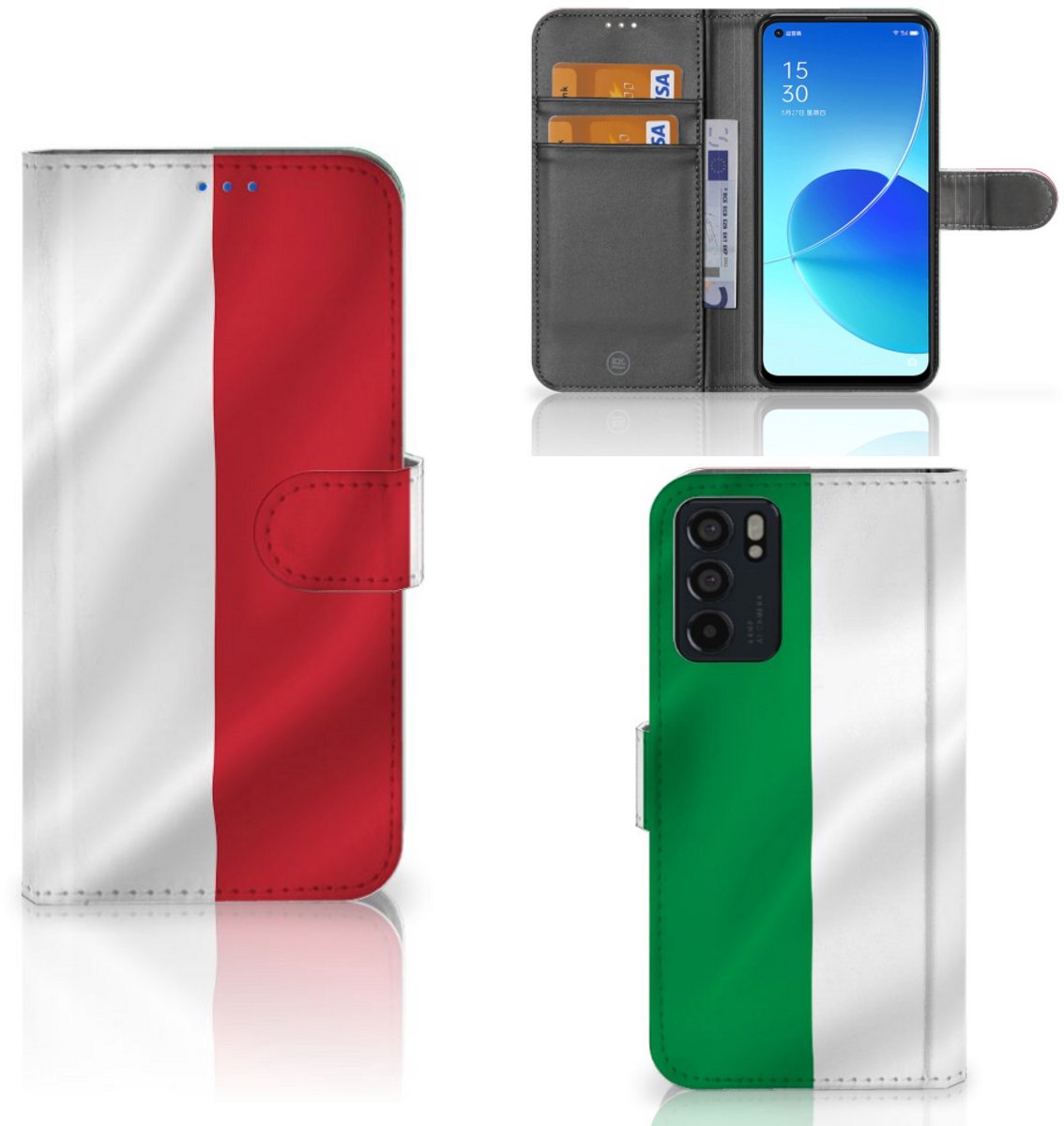 OPPO Reno6 5G Bookstyle Case Italië