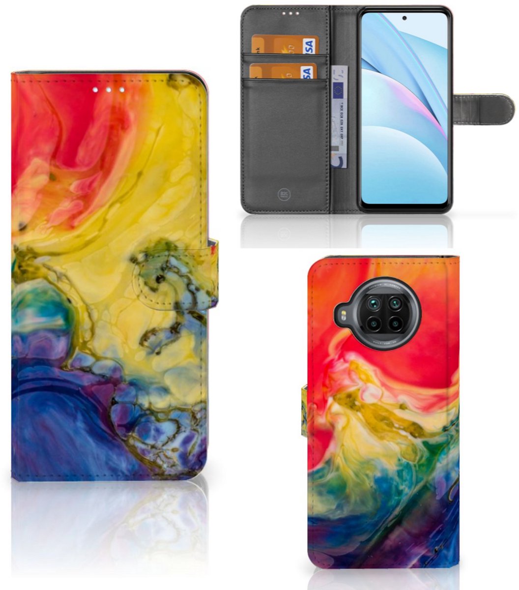 Hoesje Xiaomi Mi 10T Lite Watercolor Dark