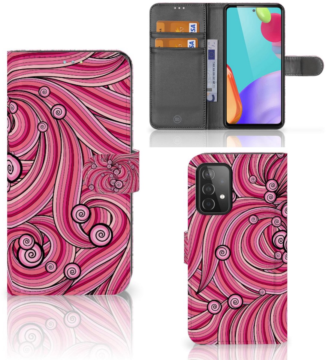 Samsung Galaxy A52 Hoesje Swirl Pink