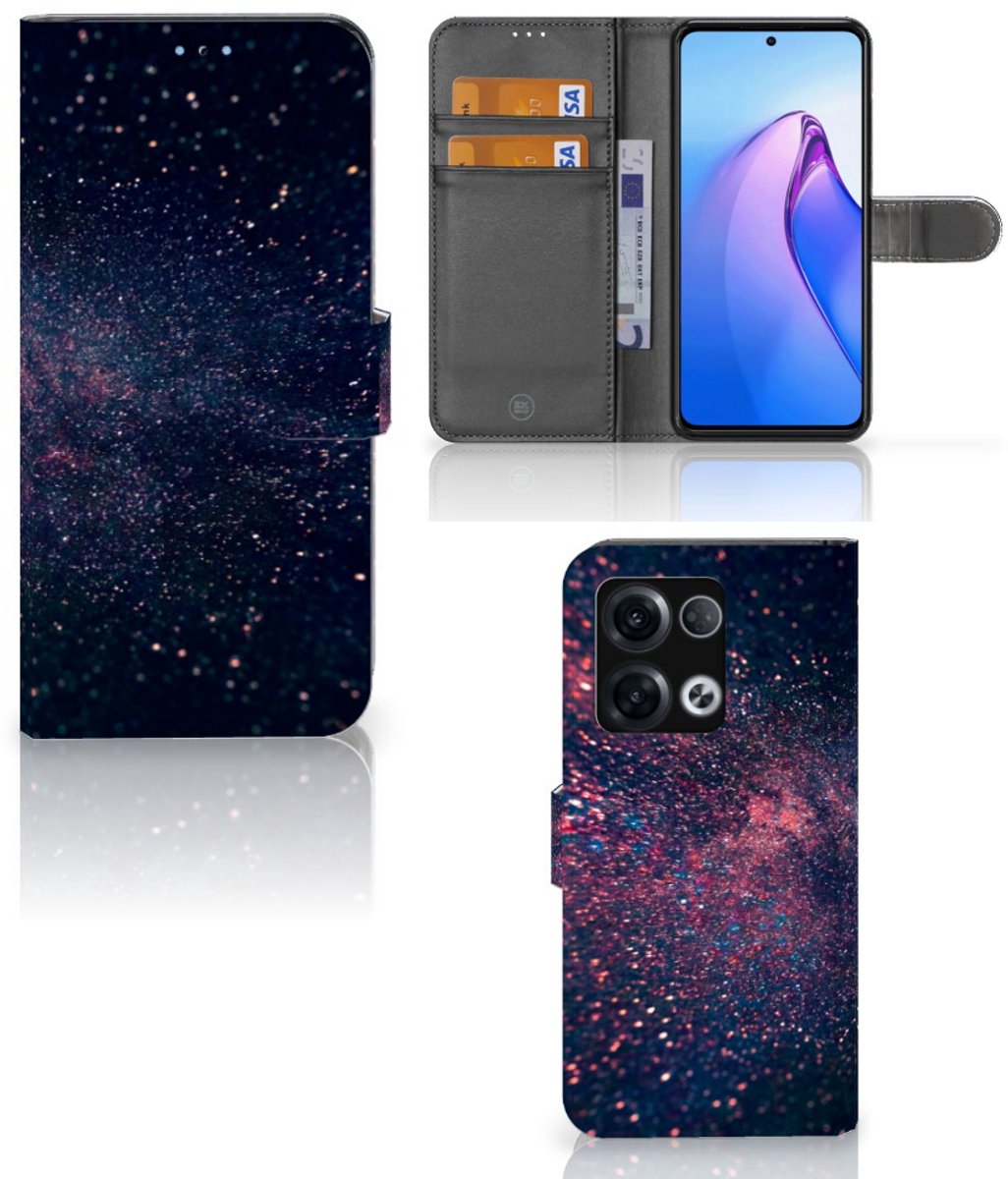 OPPO Reno8 Pro Book Case Stars