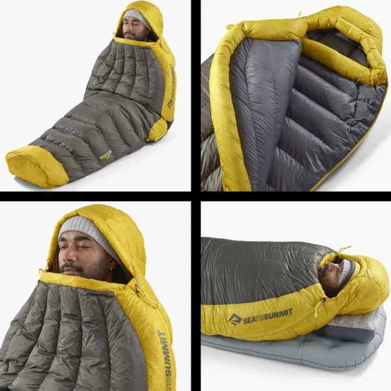 Sea To Summit Spark Slaapzak Geel Long / Left Zipper van Merkloos — afbeelding 4