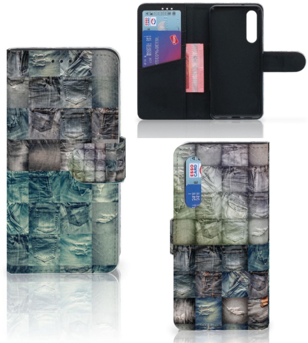 Wallet Case met Pasjes Xiaomi Mi 9 SE Spijkerbroeken
