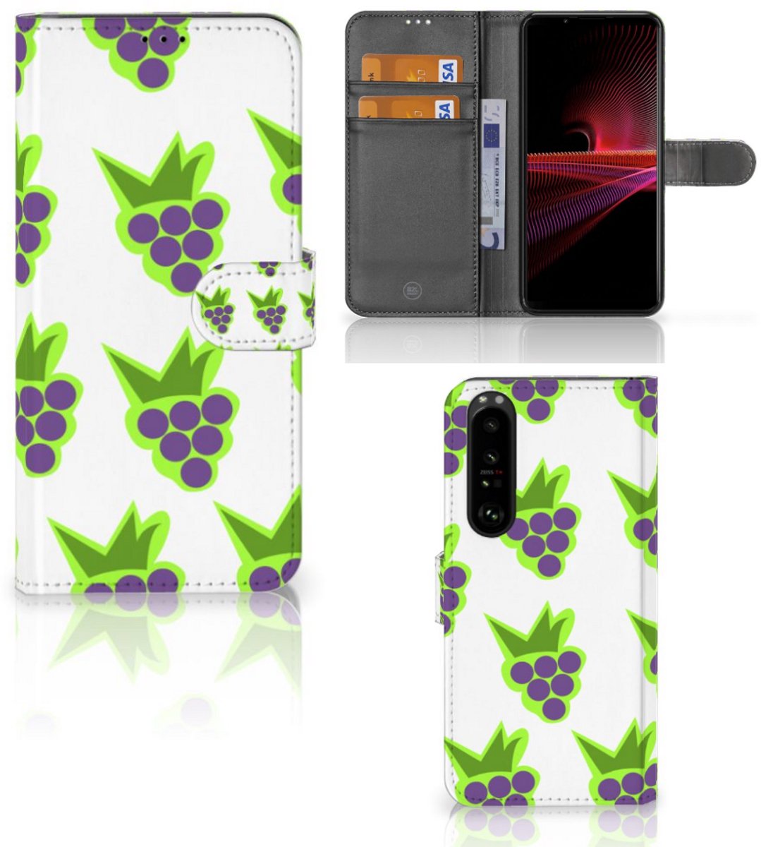 Sony Xperia 1 III Book Cover Druiven