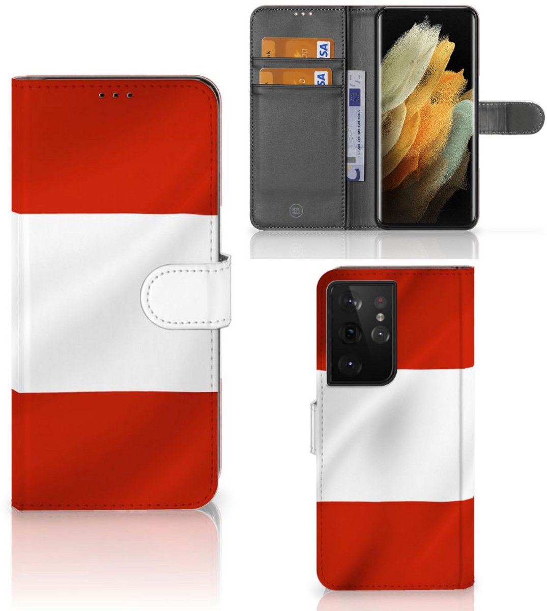Samsung Galaxy S21 Ultra Bookstyle Case Oostenrijk