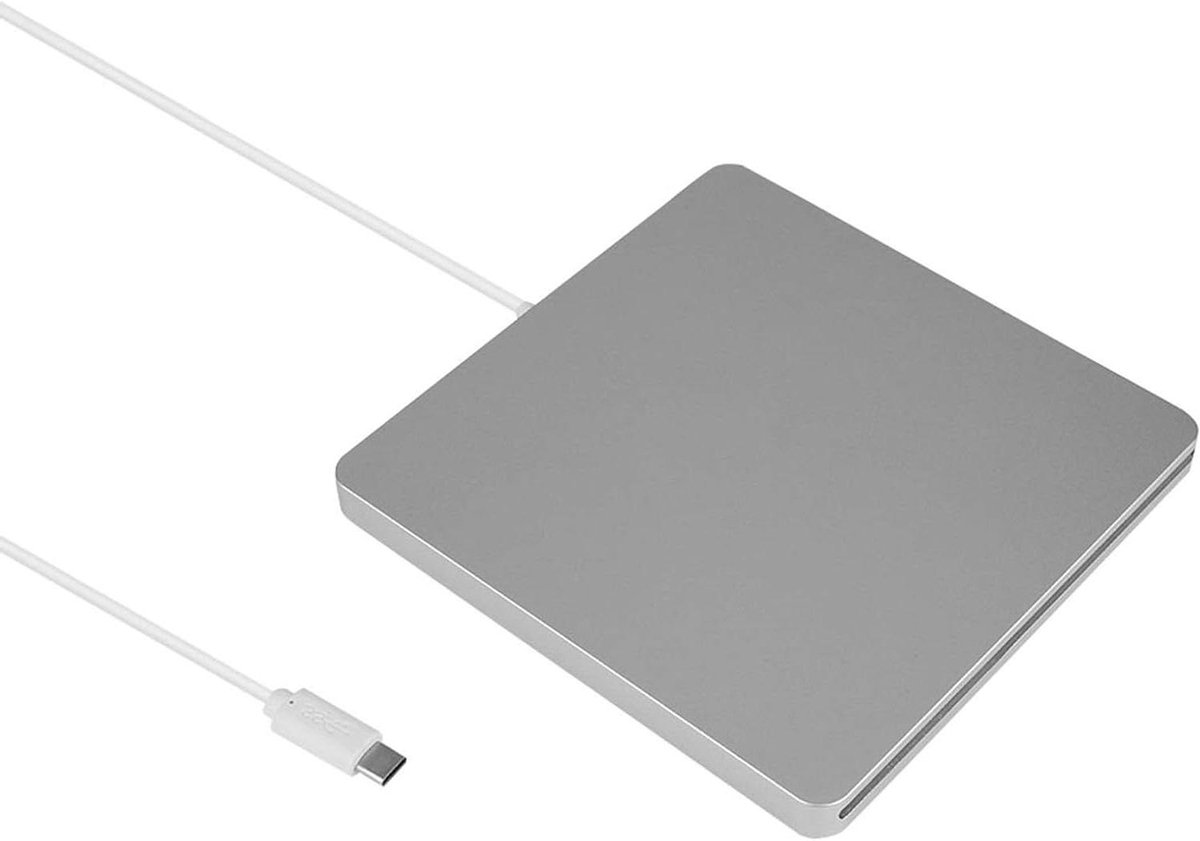 Externe DVD-drive - CD/DVD-brander - Bestanden Branden - Stille Brandsleuf - 315 Gram - Zwart