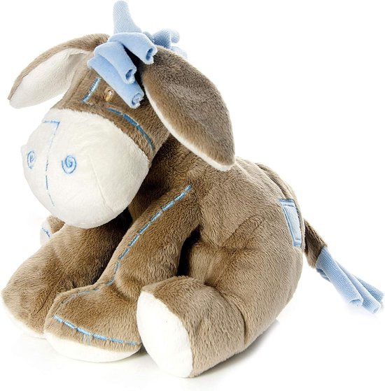 Mousehouse Gifts Schattige pluche ezel knuffeldier zacht speelgoed baby shower doop cadeau (blauw) — afbeelding 3