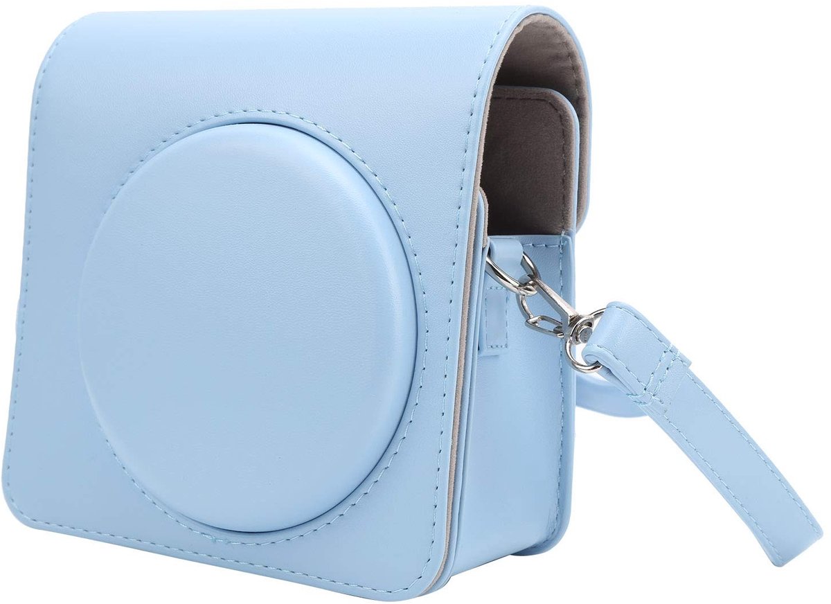 Dailygoods - Dailygoody - Camera Beschermhoes - Mini Camera Tas - Krachtige Bescherming - Blauw - PU Lederen Schoudertas - Geschikt voor Instax SQ1 - Ideaal...