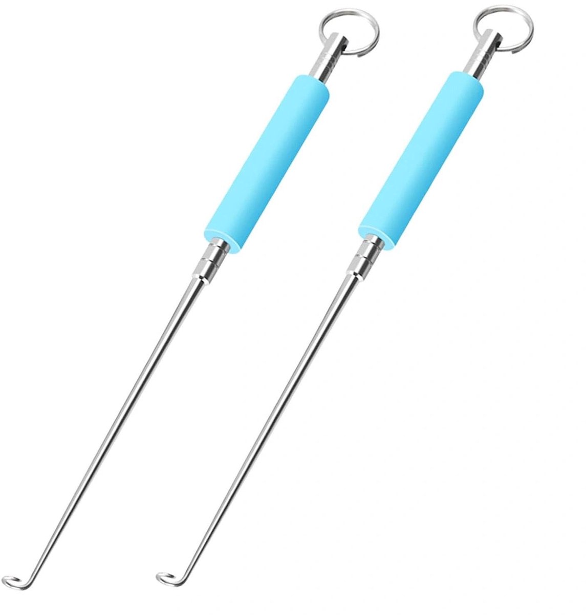Dailygoods - Dailygoody - Afvoergereedschap vissen - Veilige haakverwijderaars - 2 stuks - Roestvrijstaal - Visserij accessoire - Voor het verwijderen van haken -