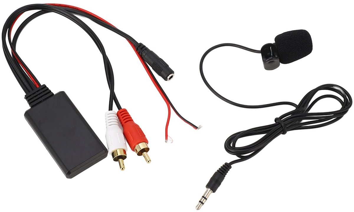 Dailygoods - Dailygoody - Auto Bluetooth Adapter - Handsfree muziekstreaming - Duurzaam ABS-materiaal - Compact formaat - Universele compatibiliteit - Geschikt...