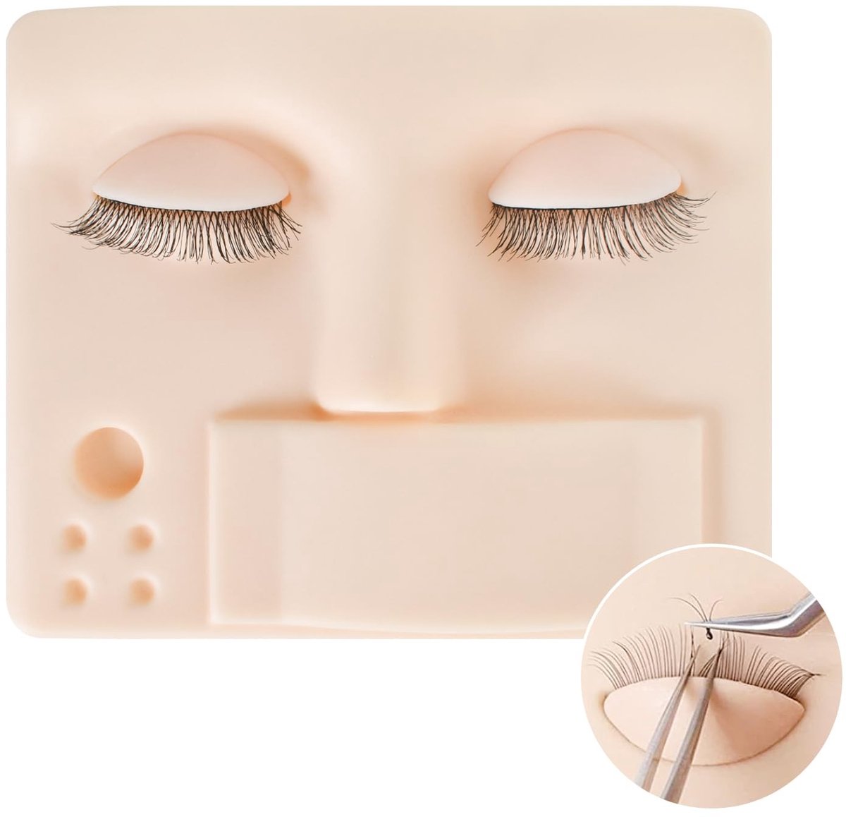Dailygoods - Siliconen Oefengezicht voor Wimperverlenging Beginners