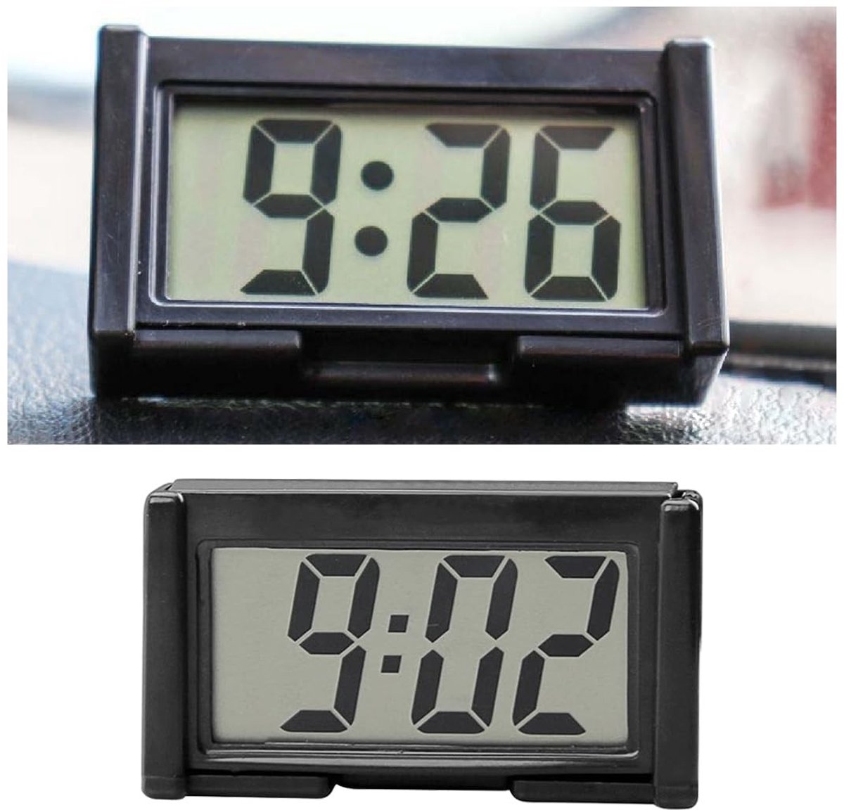 Dailygoods - Digitale Auto Dashboard Klok met Zelfklevend Stootkussen
