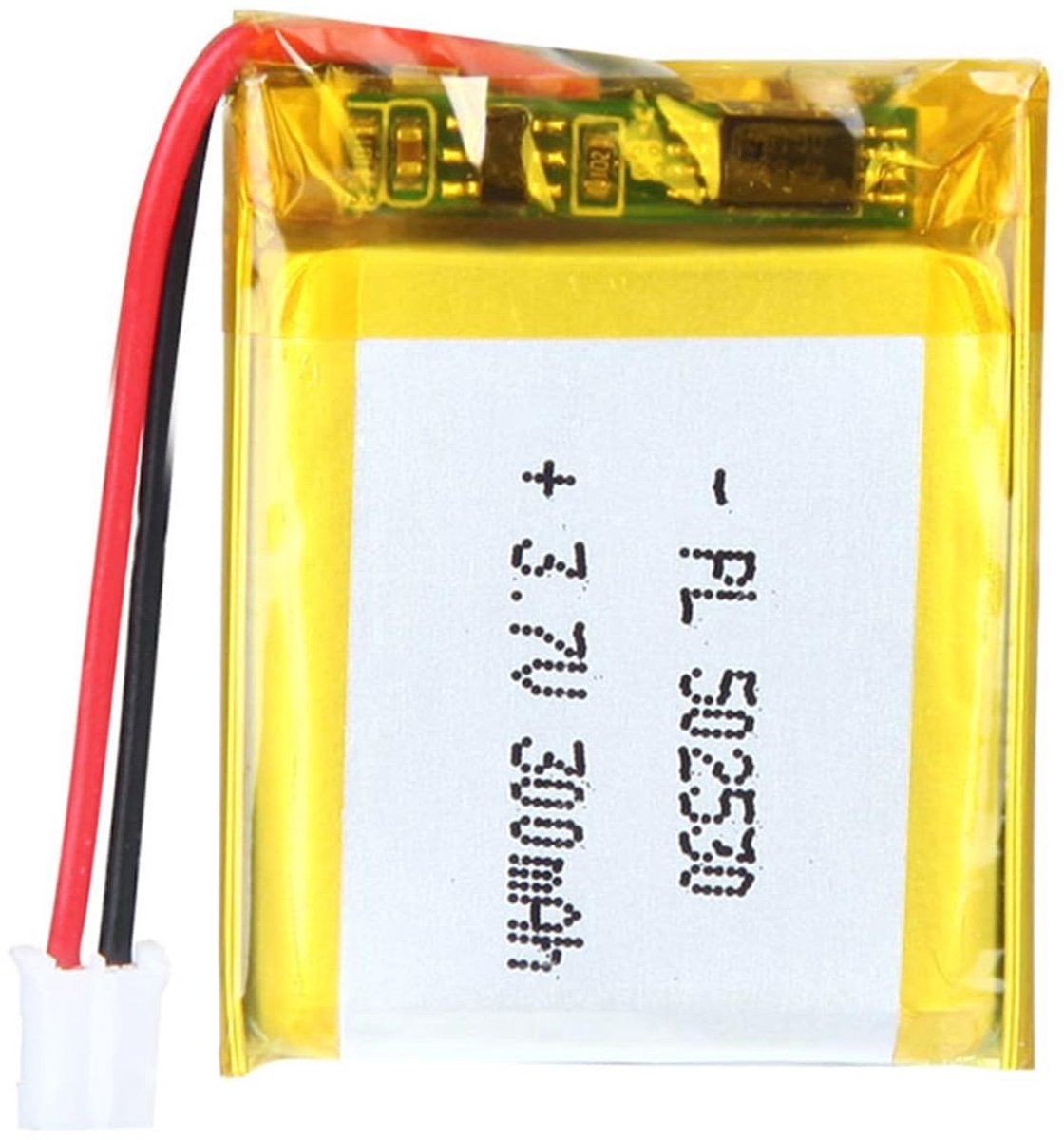 Dailygoods - Dailygoody - 3,7 V 300 mAh batterij - Lithium-polymeer accu - Betrouwbare energie - 502530 formaat - Geschikt voor diverse apparaten - 2P-PH aansluiting