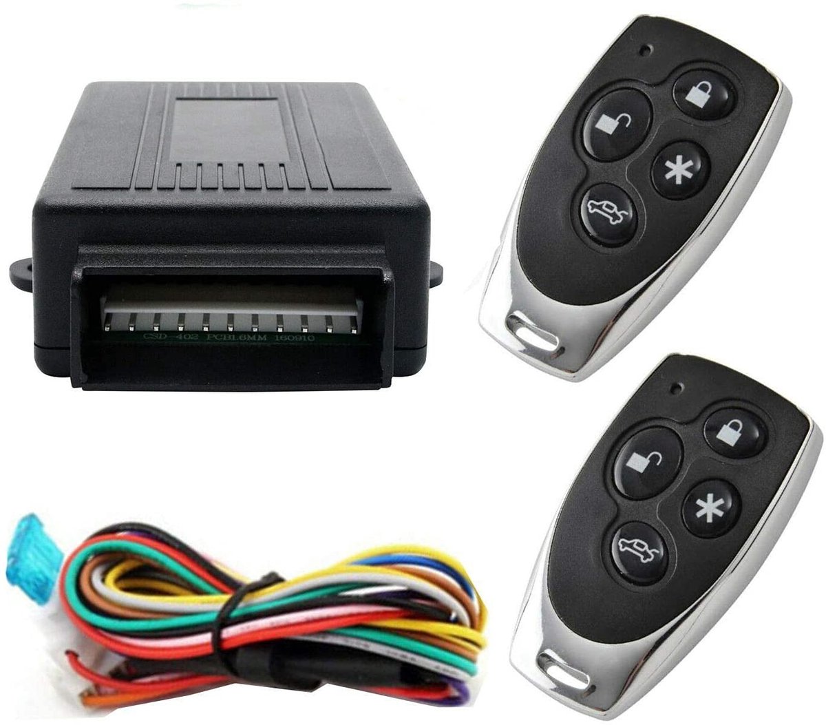 Dailygoods - Dailygoody - Universele centrale vergrendeling - Auto vergrendeling systeem - Eenvoudig te installeren - Afstandsbedieningen inbegrepen - Veiligheid v