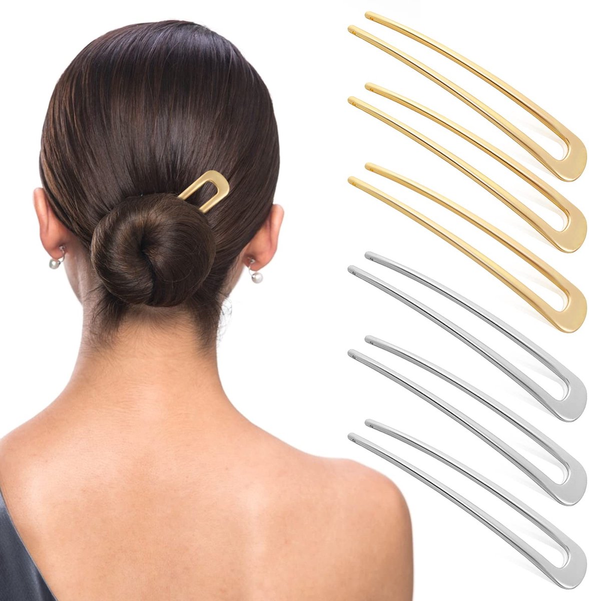 Dailygoods - Dailygoody - Franse haarspelden - Haarspeld set - Ideaal voor styling - Goud en zilver - Vintage haaraccessoires - Geschikt voor bruiloften en feesten
