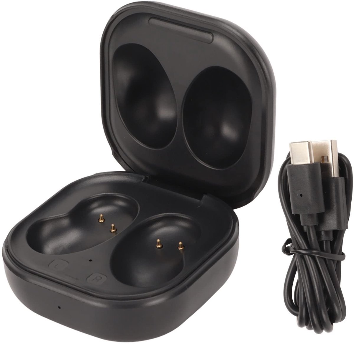 Dailygoody - Vervangende oplaadhoes - Draadloze oplaadhoes - Volledige bescherming - Compact formaat - LED-indicator - Ideaal voor Galaxy Buds Live -