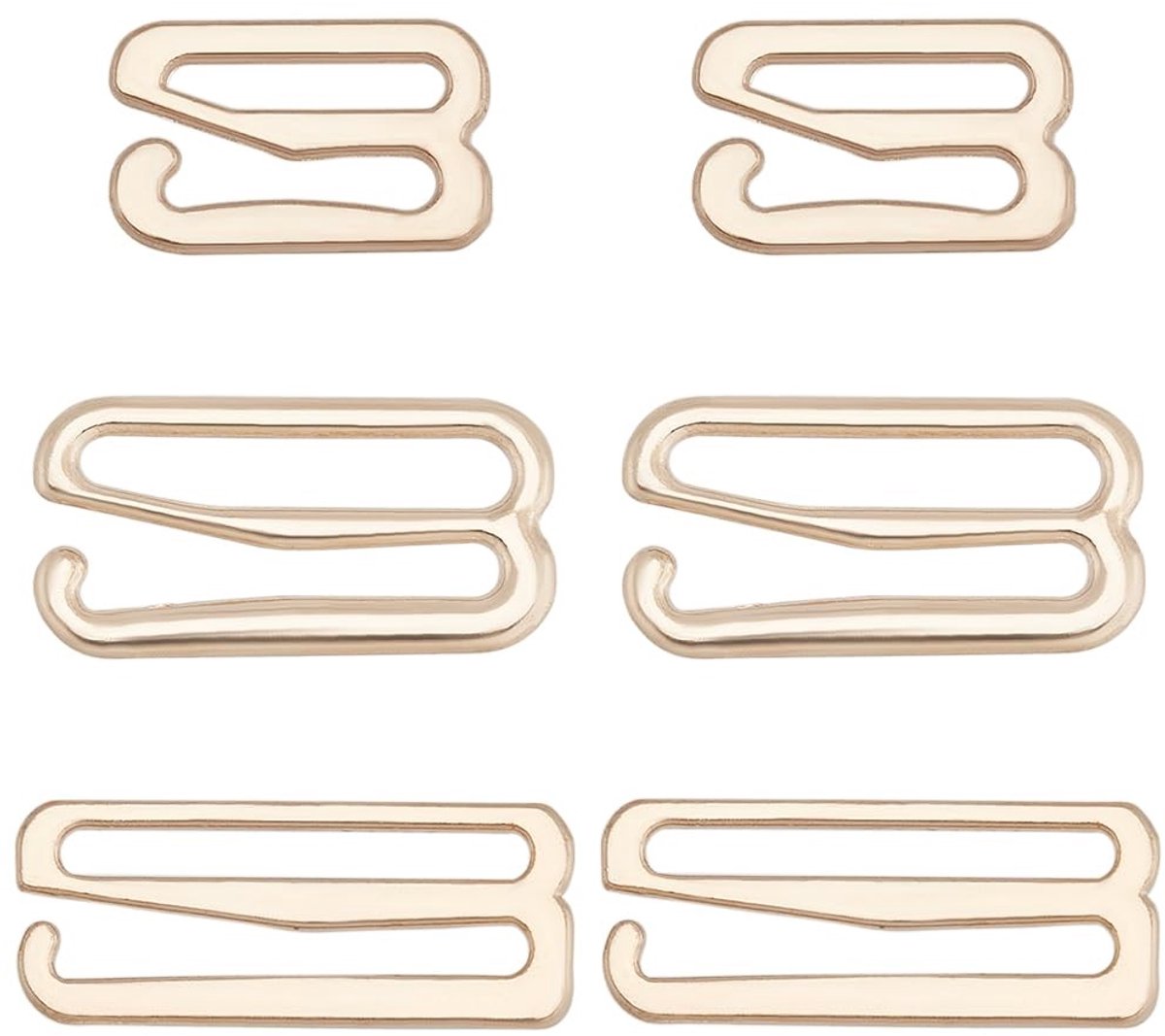 Dailygoody - Metalen Beha Riem Haken - Badpak Clips - Verstelbare Sluiting - 60 Stuks - Vervangingen voor Lingerie en Bikini - Geschikt voor Naaien