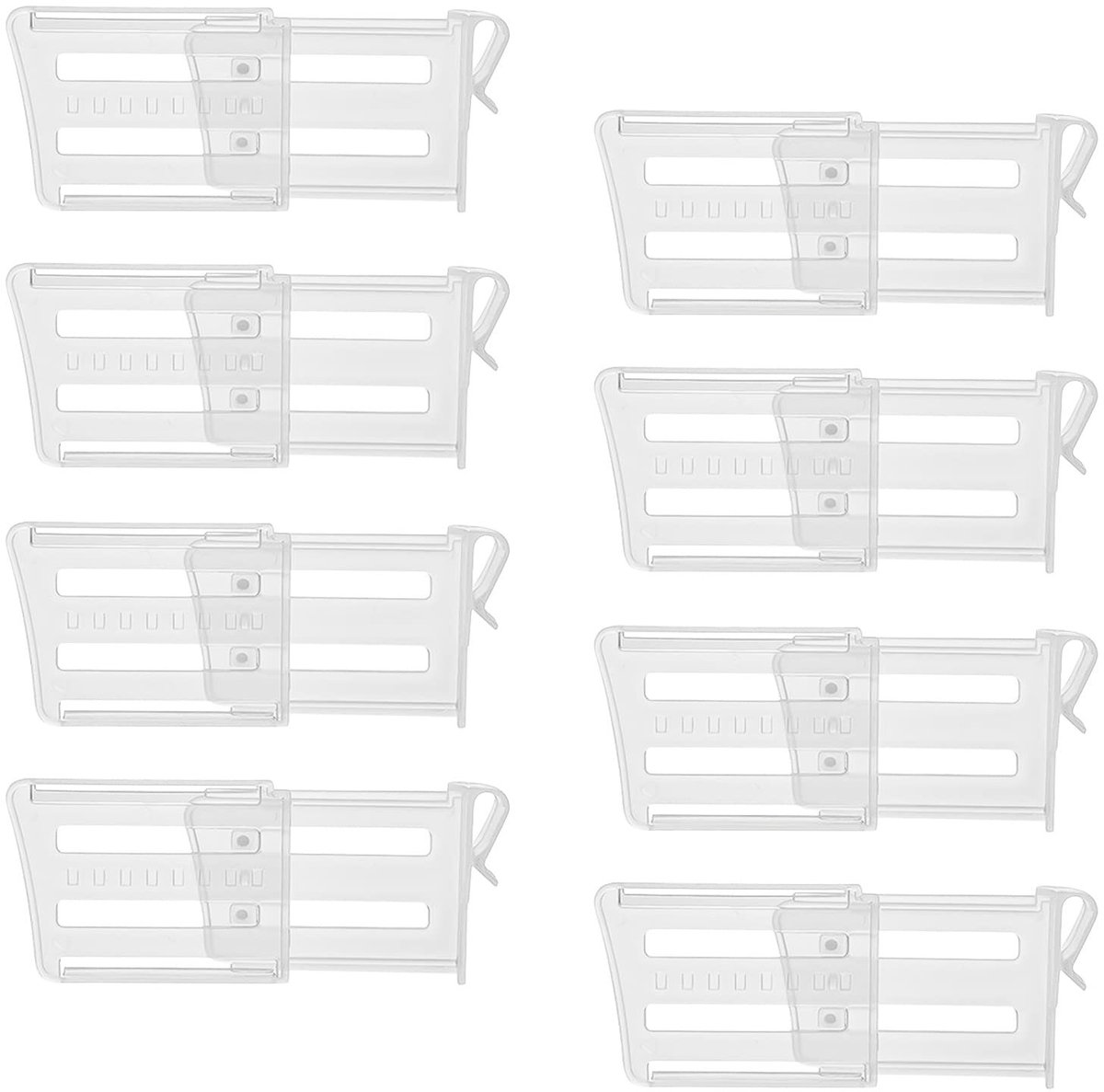 Dailygoods - Cosensi - Dailygoody - Fridge Organizer - 8 Pcs Fridge Space Allocator - Transparant Design - Koelkast Scheidingswanden - Ideaal voor Eieren en Fruit - Geschikt