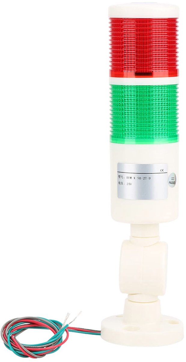 Dailygoods - DC 24V Tweekleurig Indicatielampje voor Industrie en Buitentechniek