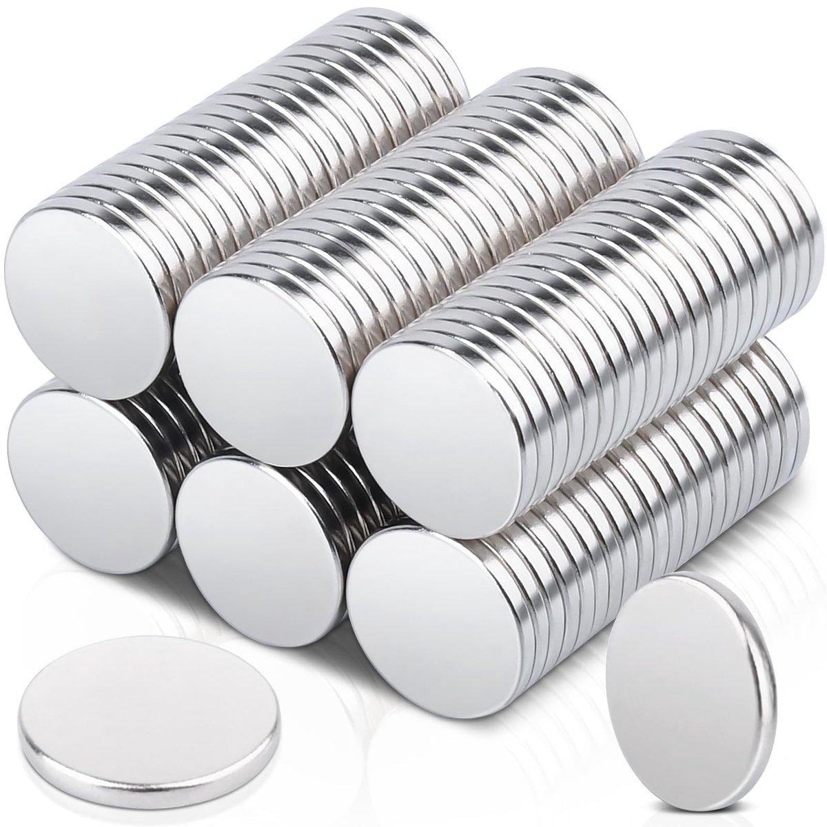 Dailygoods - Cosensi - Dailygoody - Mini Magneten - Sterke Neodymium Magneten - Duurzaam en Betrouwbaar - Zilver - Fridge Magneten - Perfect voor Creatieve Projecten - 120 S...