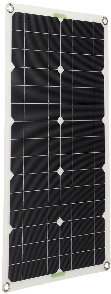 Dailygoods - Dailygoody - Zonnepaneel - Flexibel zonnepaneel voor draagbare zonne-energie - 100W formaat - Monokristallijn zonnecharger - Geschikt voor auto en boo..