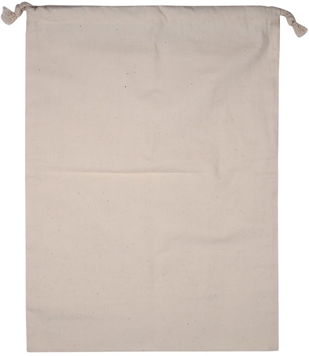 Dailygoods - Katoenen Tassen met Trekkoord - Herbruikbare Producttassen - Multifunctionele Opbergtas - 30*40cm - Voor Thuisgebruik en Reis - Ideaal vo