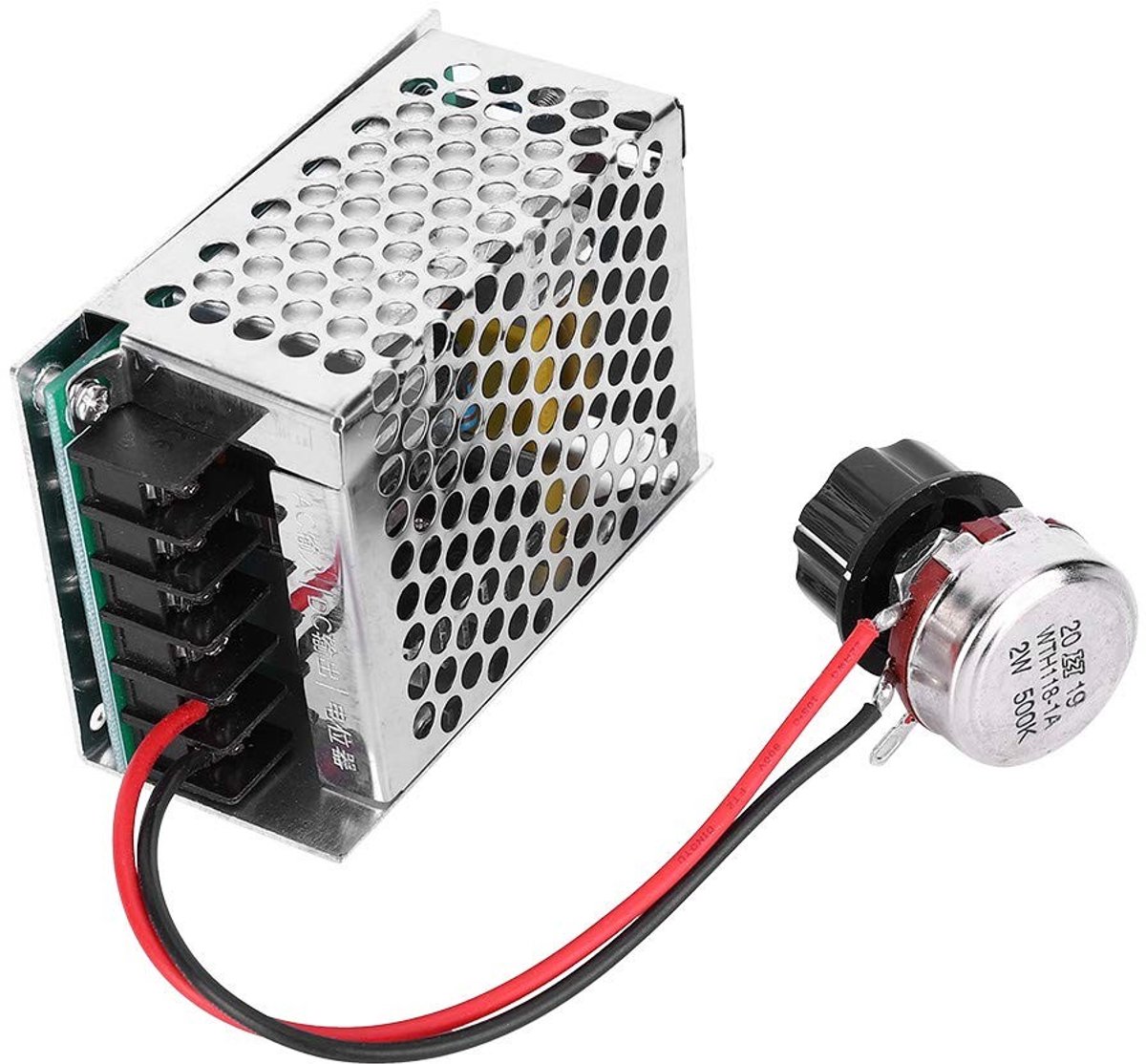 Dailygoods - DC Motor Snelheidsregelaar 2000W Metalen Behuizing
