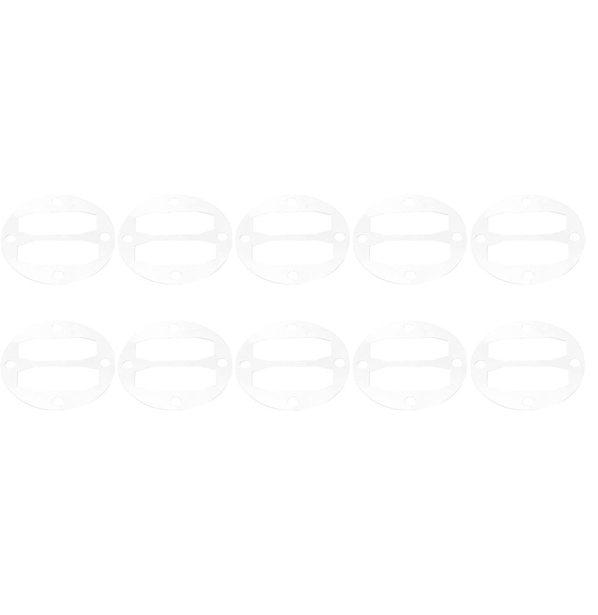 Dailygoods - Dailygoody - Luchtcompressor Pakking - 10Pcs Aluminium Pad - Onmisbaar voor Compressoren - Geel - Geschikt voor 47mm Cilinders - Vervangingsset voor L...
