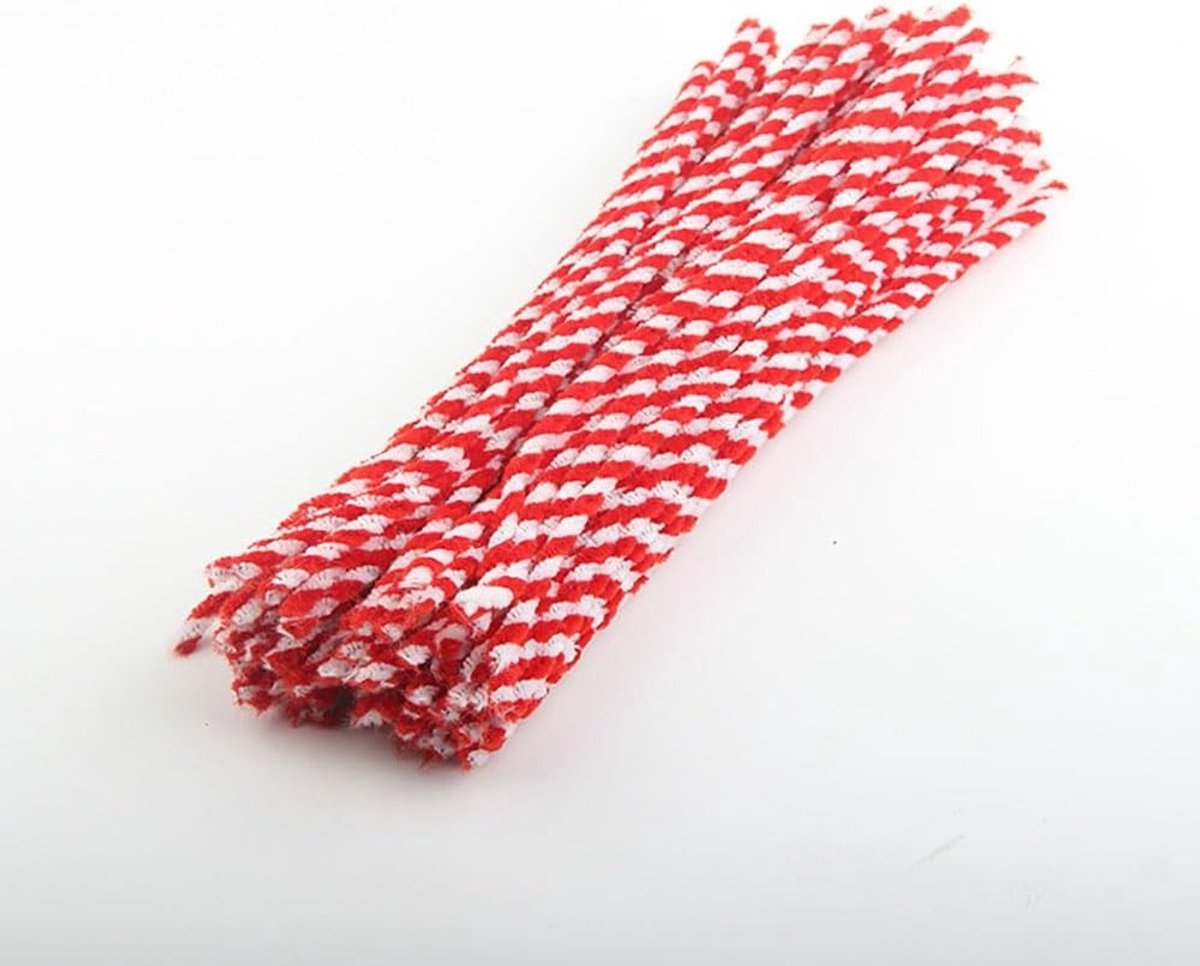 100 stuks veelkleurige pijpenragers van 30 cm - Buigzaam chenilledraad voor creatief knutselen, hobbyprojecten en kinderen