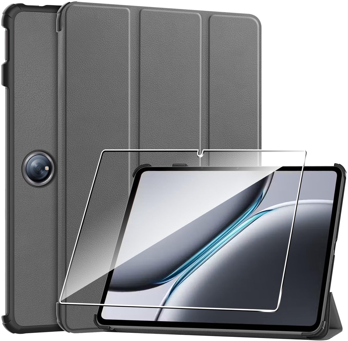 Dailygoods - Dailygoody - Beschermhoes voor Oneplus Pad 2 - Ultra dun - Schokbestendig - Grijs - TPU - Flexibel - Geschikt voor Oneplus Pad 2 12,1 inch 2024 - Grijs